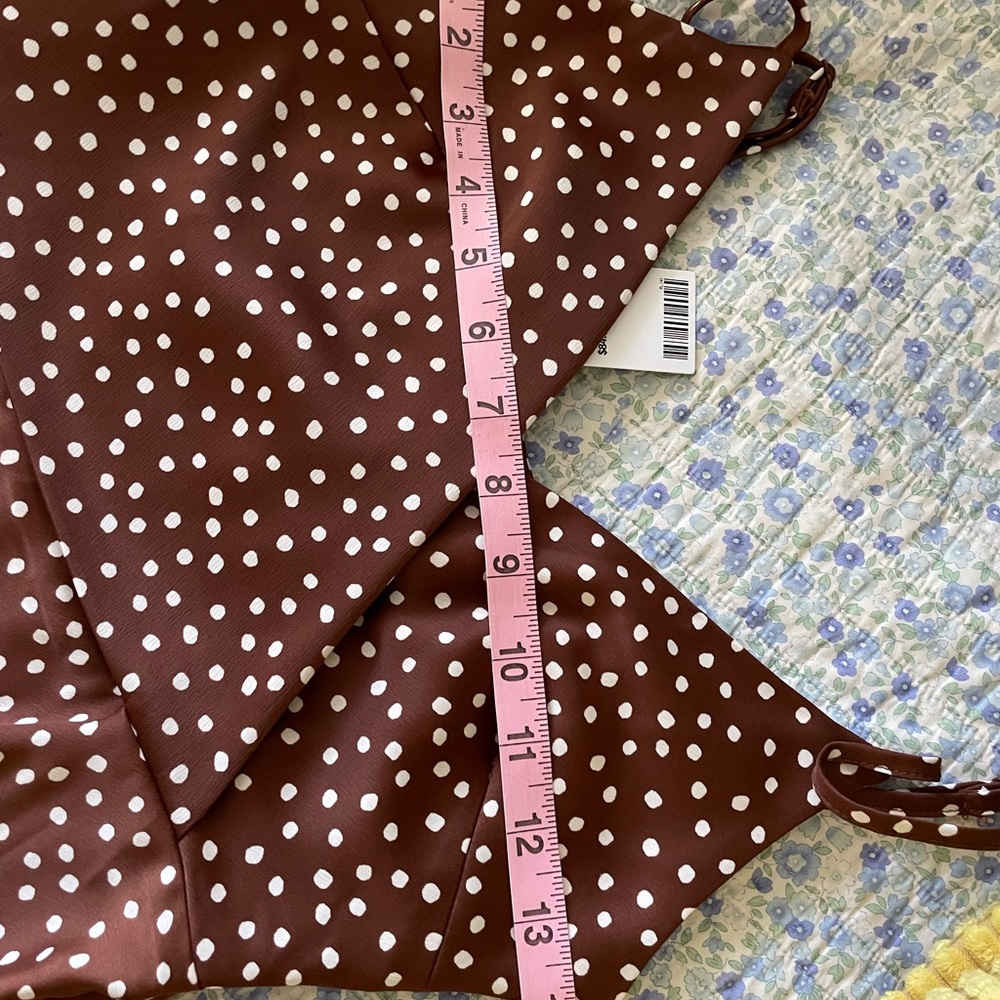 Urban Outfitters brown and white polka dot midi NWT SZ S - Picture 13 of 16